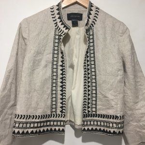 ANN TAYLOR CROPPED OPEN FRONT BLAZERS SIZE 6